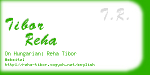 tibor reha business card